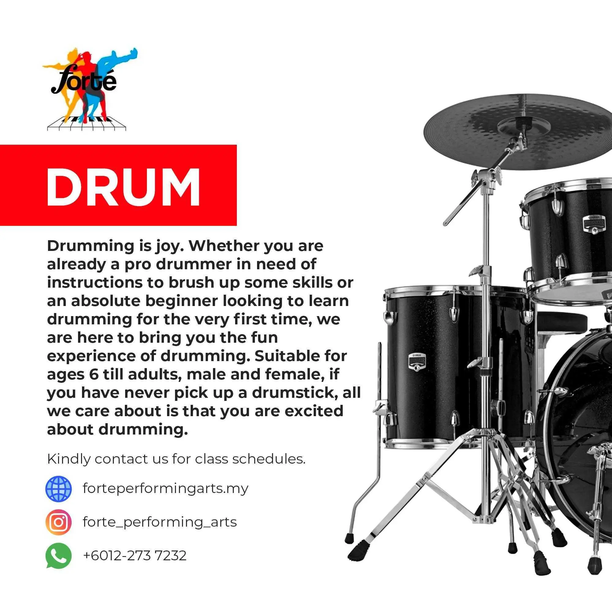 Forte Performing Arts Drum